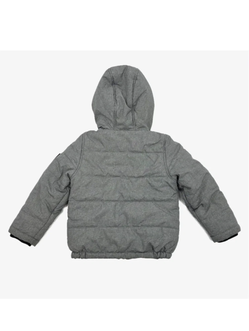Timberland Boys Heavyweight Puffer Jacket Gray Orange Medium